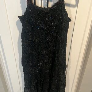 Elegant Black Lace Dress
